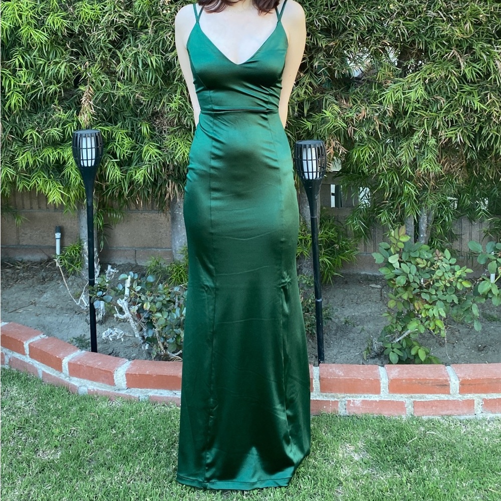 Green formal dress